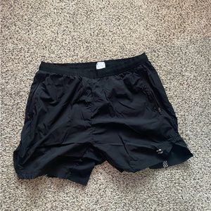 Black 5” Inseam Athletic Shorts